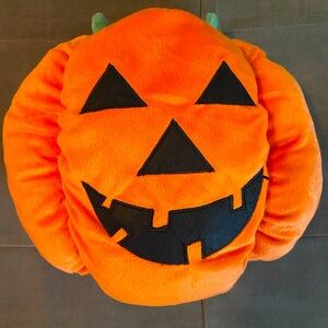 Plush Pumpkin Dog Costume, size small